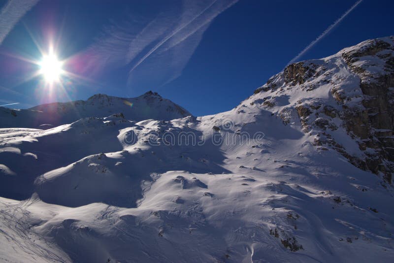 Winter mountain landscape