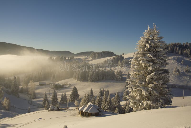 Winter mountain Landscape