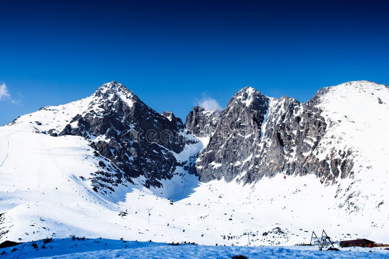 Winter mountain landscape