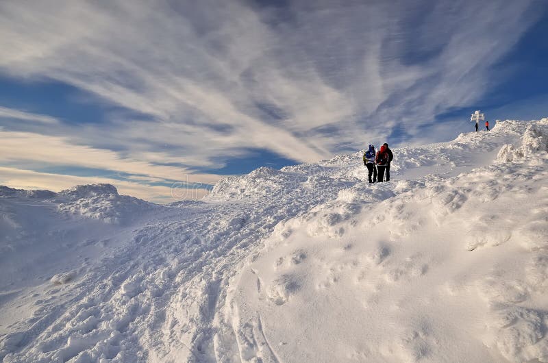 Winter mountain landscape