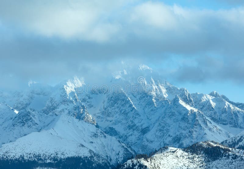 Winter mountain landscape (Slovakia, High Tatras).