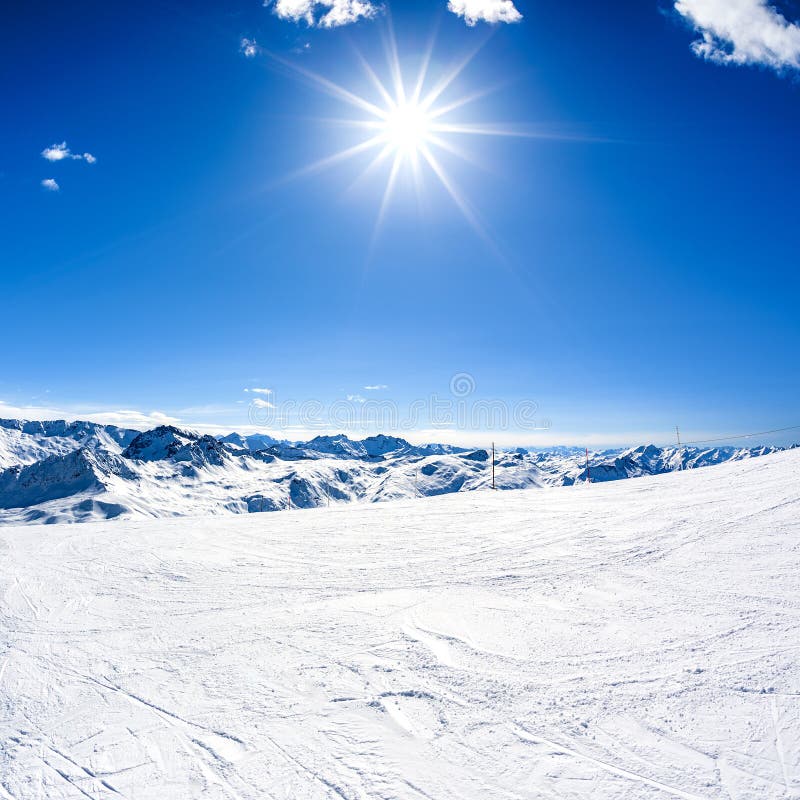 Winter mountain landscape