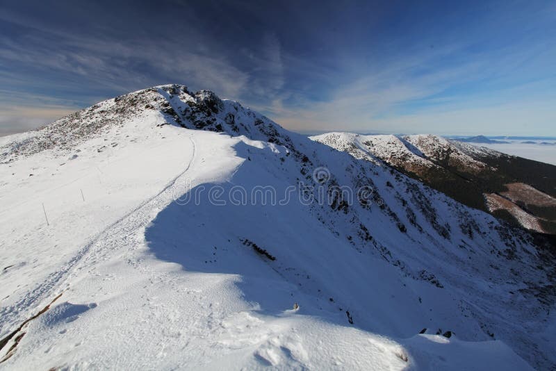 Winter mountain in Slovakia, Low Tatras