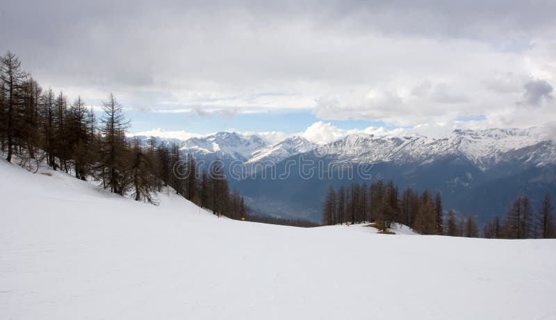 Winter mountains