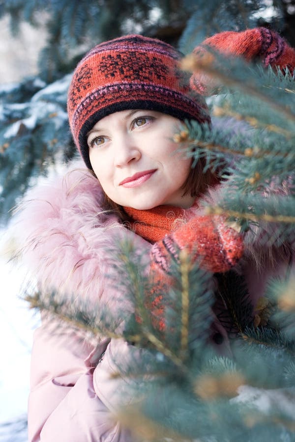 Winter portrait of girl