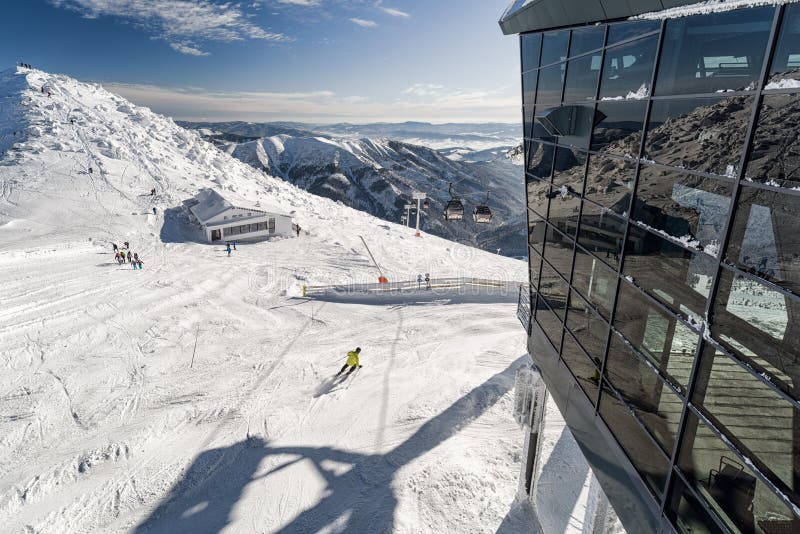 Winter resort Jasna and hill Chopok in Low Tatras mountains, Slovakia