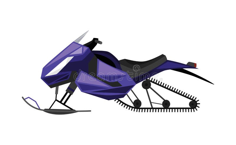 Snowmobile, Motor Sled, Snow Jet Ski Isolated on White Background, 3D  Render Stock Illustration - Illustration of riding, snow: 134347594