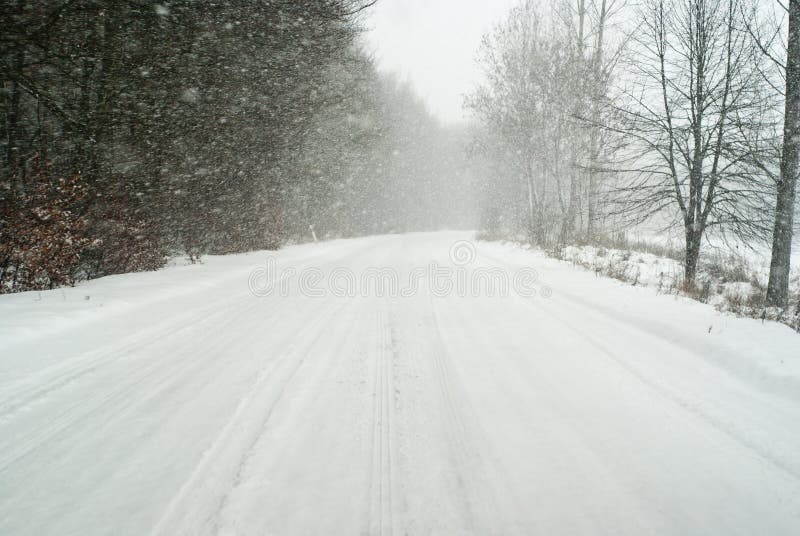 Snow Storm in Milwaukee, Wisconsin Stock Photo Image of traffic, light 23915486