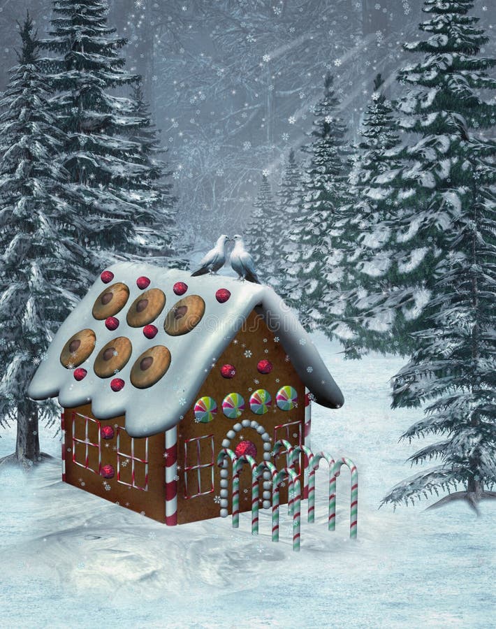 Winter scenery 5 stock illustration