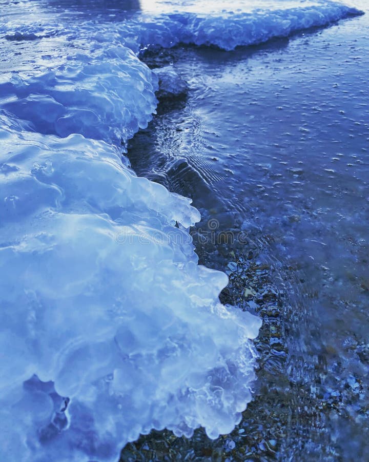 Winter sea blue stock image. Image of winter, blue, beautiful 230063059