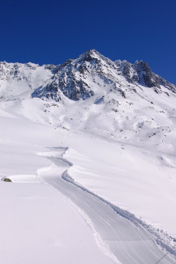 Winter snow mountains