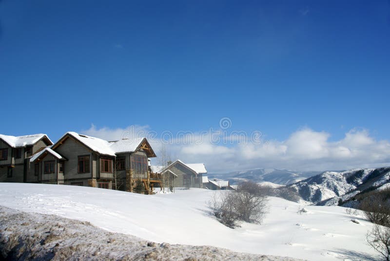 Winter snow: rolling hills