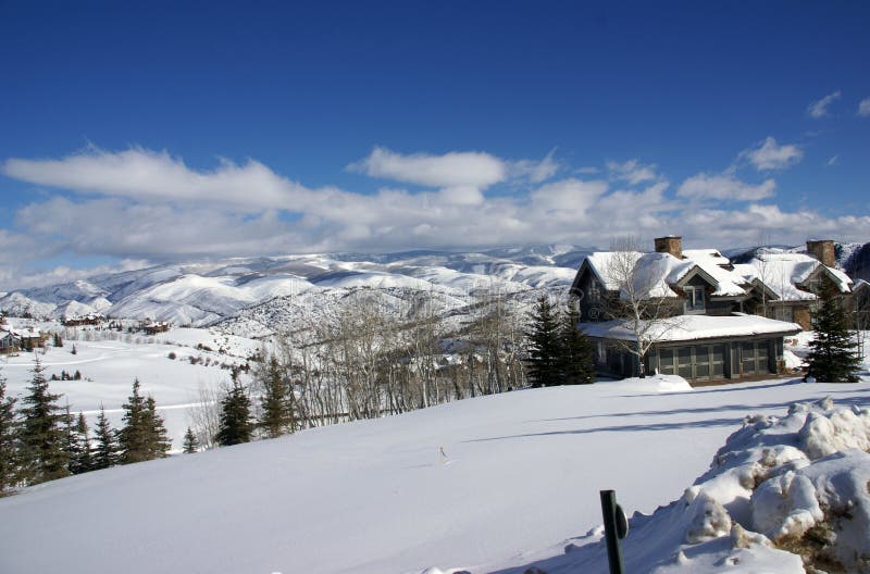 Winter snow: rolling hills