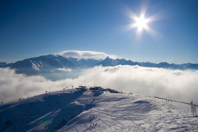 Winter Sport Scenery In Tirol Alps. Winter Sport Scenery In Tirol Alps