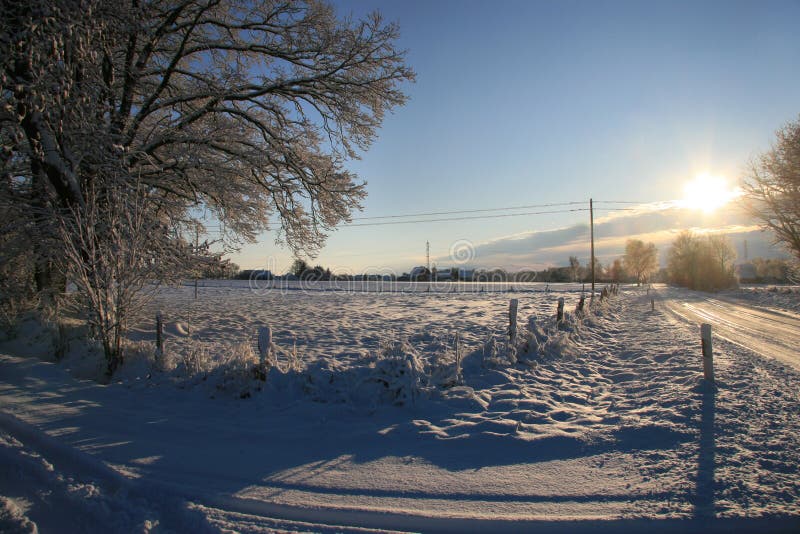 Winter time stock photo. Image of season, blue, landscape 11495646