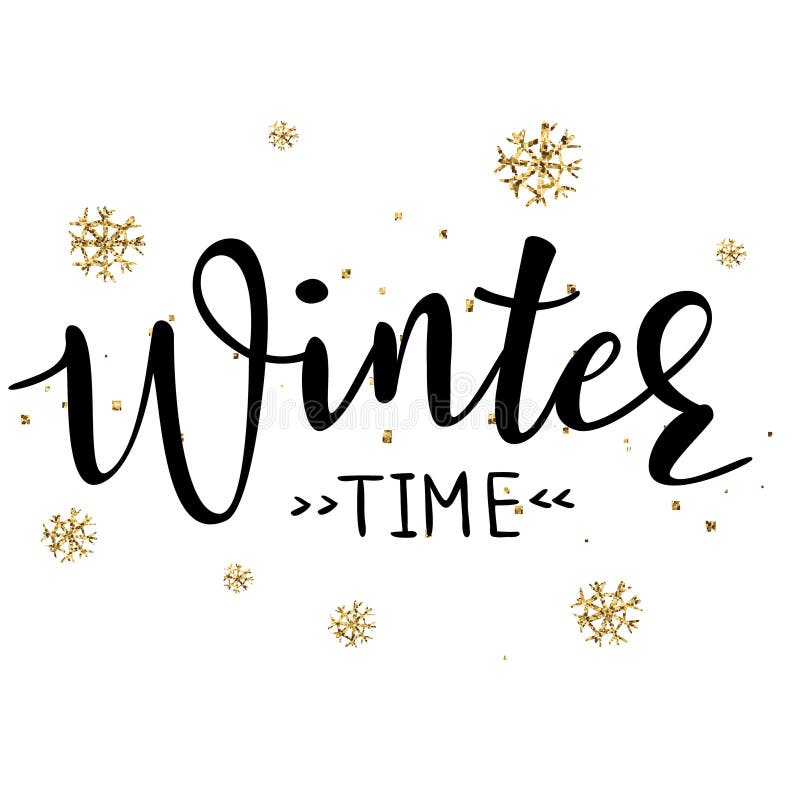 `Winter Time` Vector Poster Template Stock Vector Illustration of