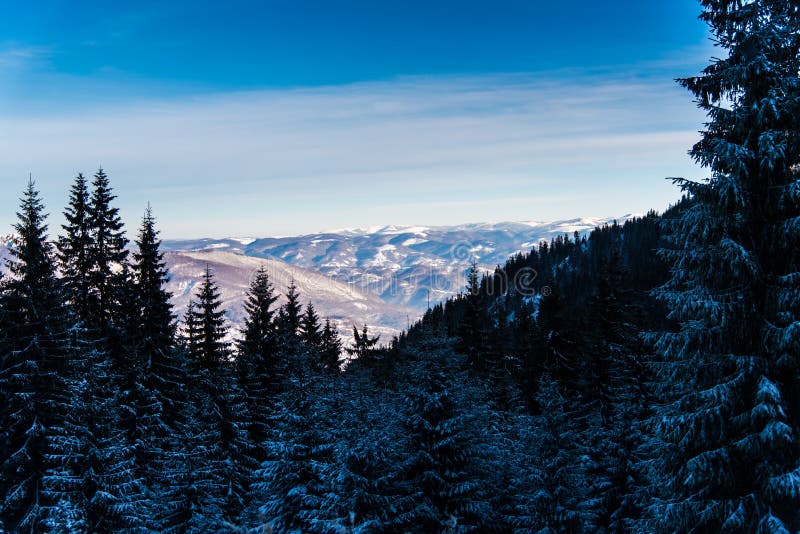 Winter time stock image. Image of snow, mountain, nature 98463339