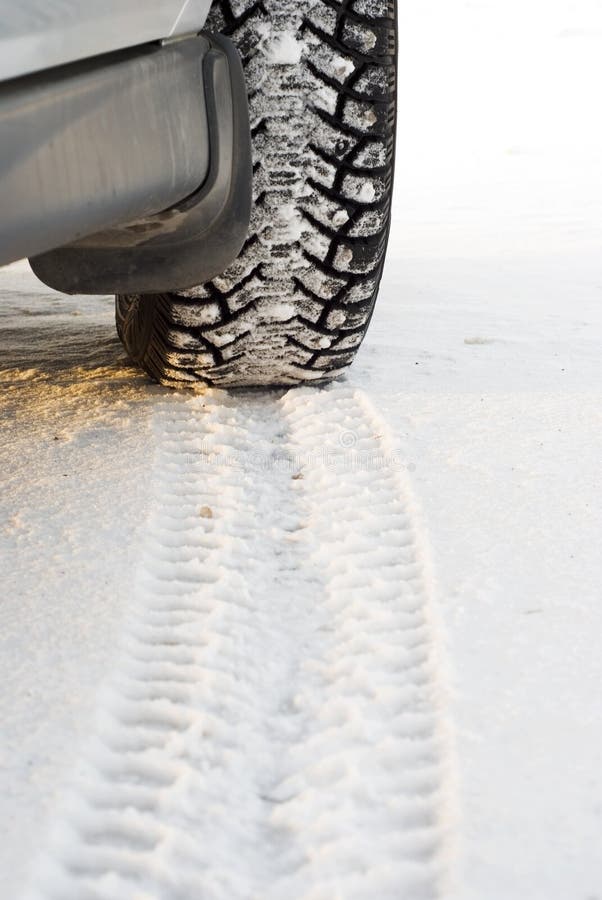 Winter tires in snow