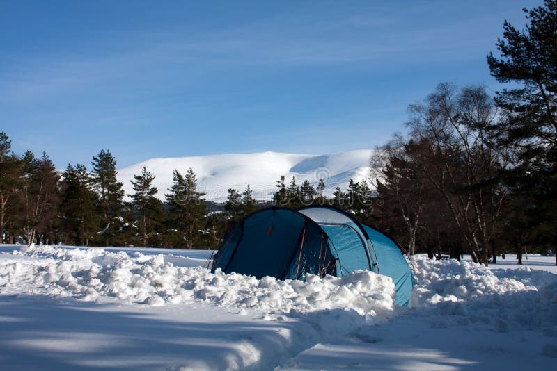Winter Views at Aviemore stock photo. Image of loch, mountains 13498644