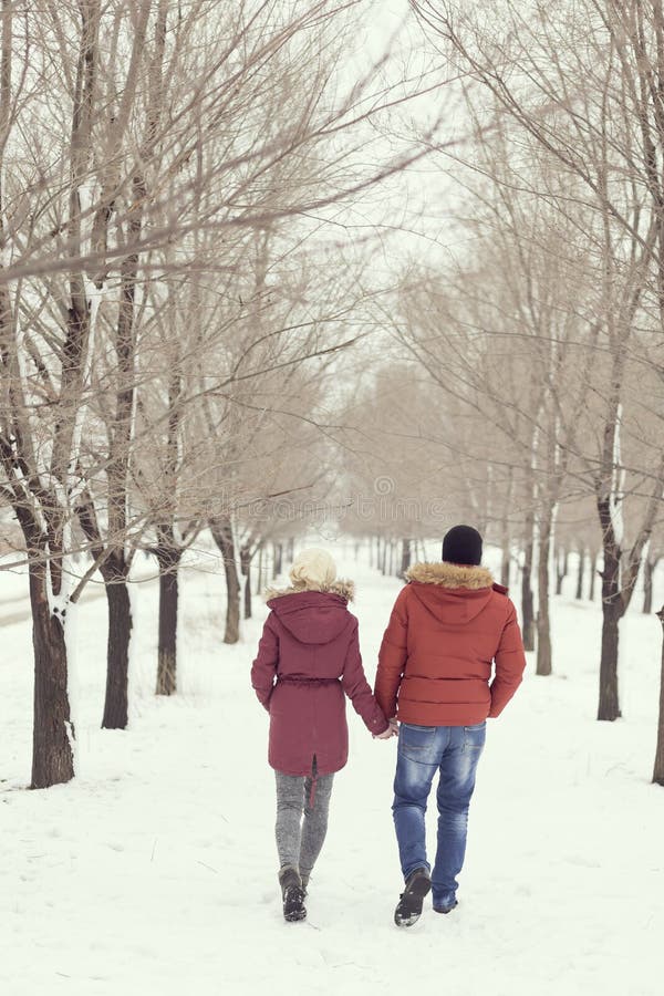 Winter Walk Stock Photo. Image Of Leisure, Look, Feel 65306860 - 600x900 - jpeg Walking Away In Snow