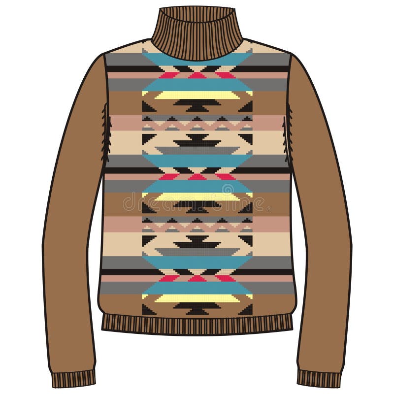 Navajo Bear Drawing Sweatshirt Sketch Native American Jumper Indie Vintage Top