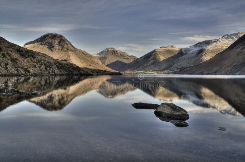 Winter in Wasdale stock photo