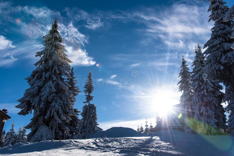 Winter time stock image. Image of frozen, hiking, nature 98462279