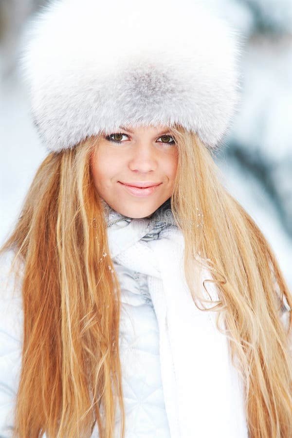 Winter woman stock photography