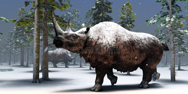 Winter Woolly Rhino