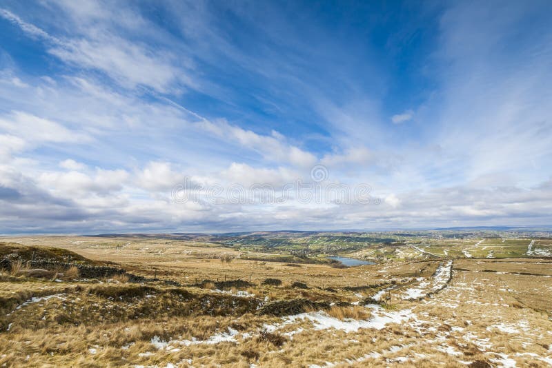 Winter yorkshire landscape