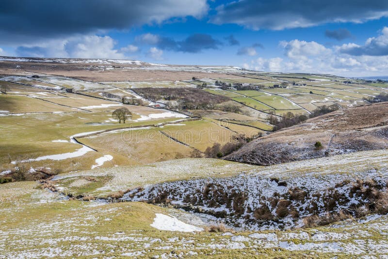 Winter yorkshire landscape