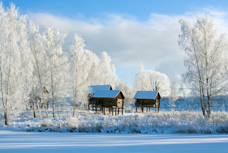Winterlandschaft lizenzfreie stockfotos Winterlandschaft lizenzfreie stockfotos