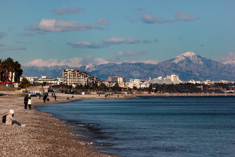 Antalya, Turkey July 18, 2022 Historical Hidirlik Tower in Kaleici