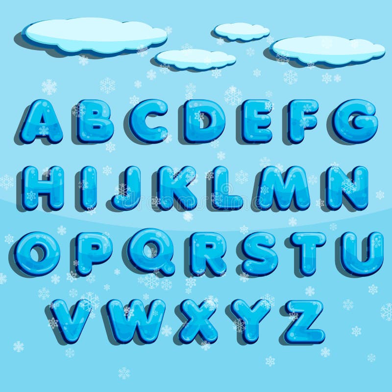 Wintervektoralphabet mit Schnee Beschriften Sie ABC, eiskalten Guss, Jahreszeitfrostguß, Typografie oder setzen Sie Winteralphabe stock abbildung Wintervektoralphabet mit Schnee Beschriften Sie ABC, eiskalten Guss, Jahreszeitfrostguß, Typografie oder setzen Sie Winteralphabe stock abbildung