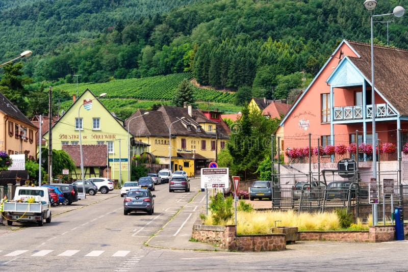 Wioska Riquewihr, Francja obraz stock