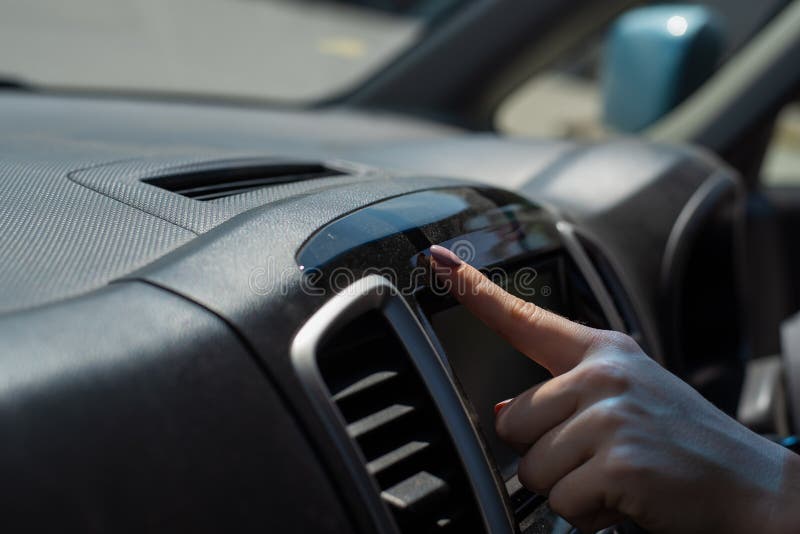 Wipe Dust Off Car Dashboard with Finger. Stock Photo Image of auto, clean 224101964