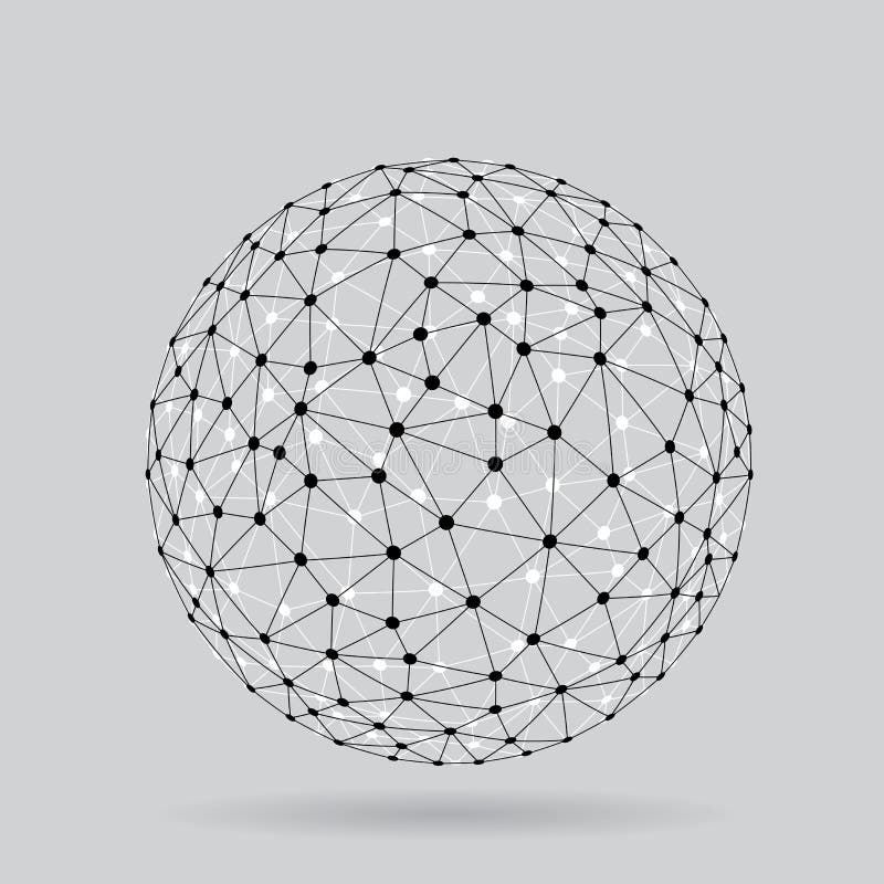 Wire ball dots royalty free illustration