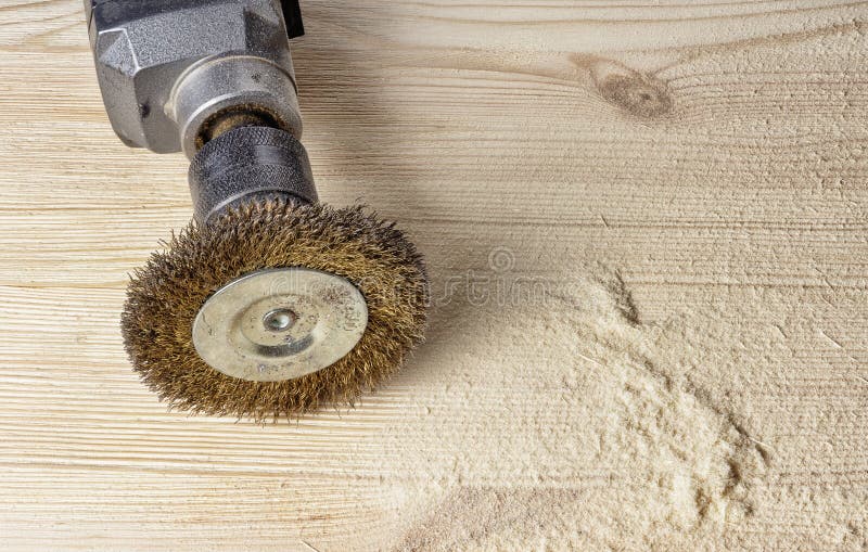 Wire Brush for Machining Wood. Stock Image Image of surface, still