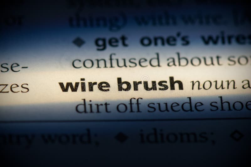 Wire brush stock image. Image of concept, paper, english 161579041