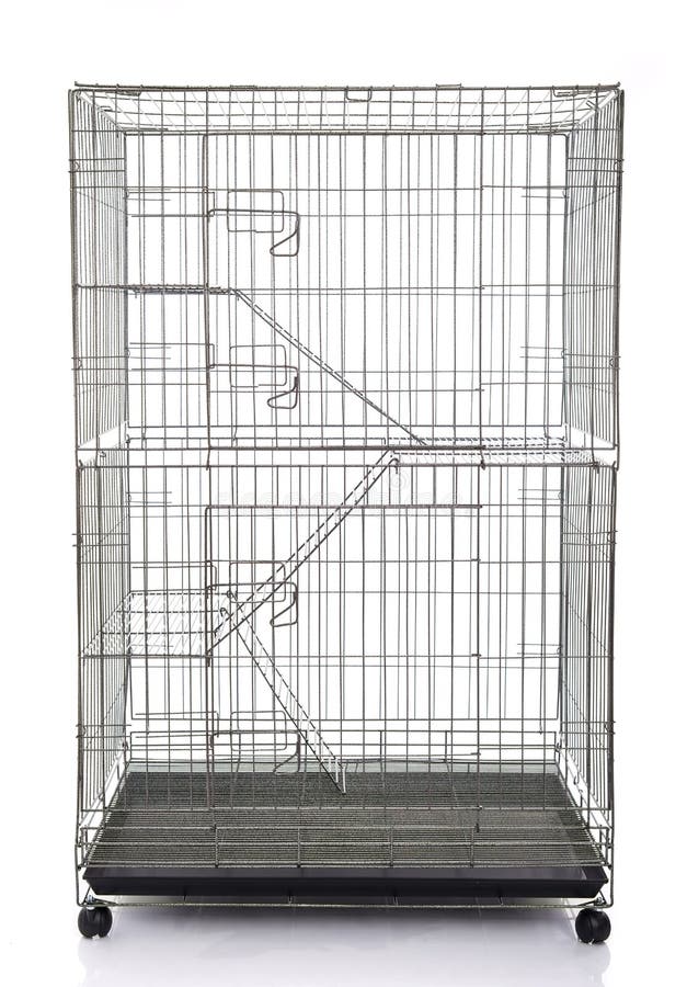 Wire Cat Crate or Animal Cage Stock Image Image of prison, large