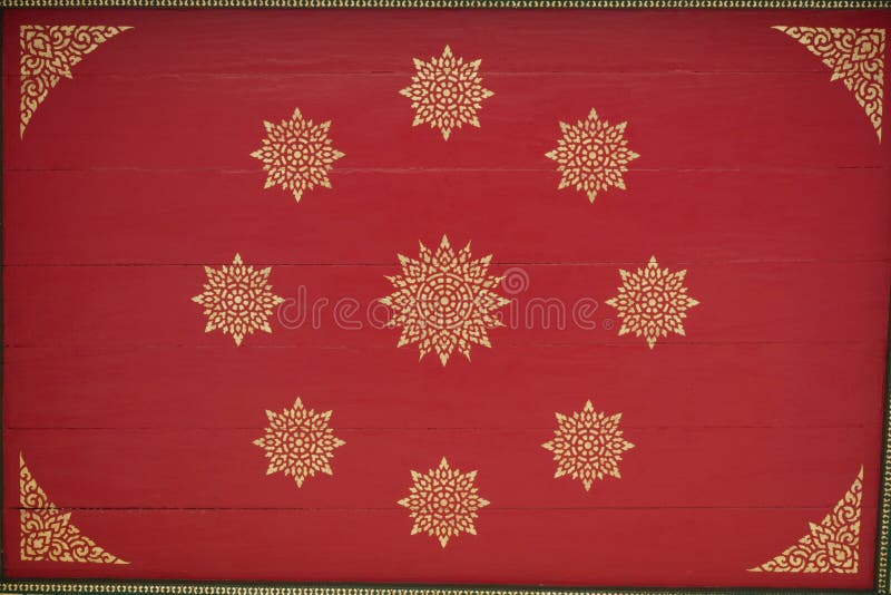 The Wire On The Ceiling Of The Temple Is Beautiful Stock Photo