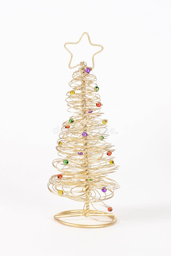 Wire Christmas Tree stock photo. Image of xmas, festive 392318