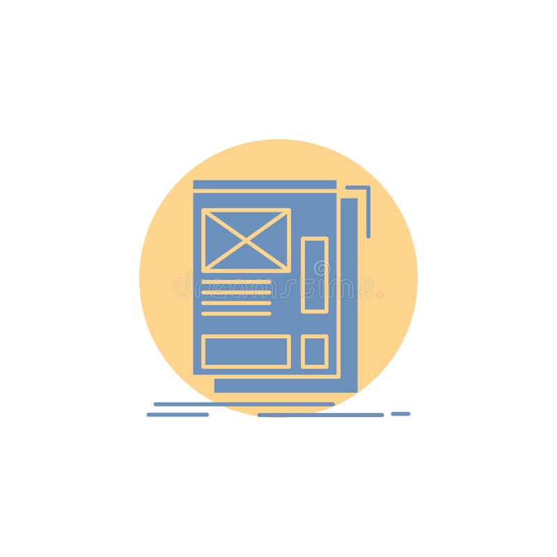 wire, framing, Web, Layout, Development Glyph Icon stock illustration wire, framing, Web, Layout, Development Glyph Icon stock illustration