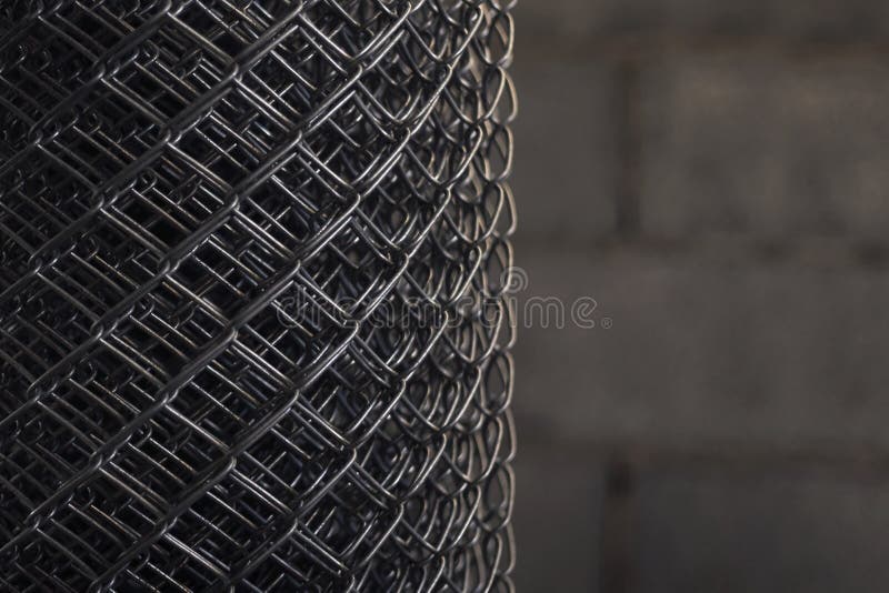 Wire mesh roll background image