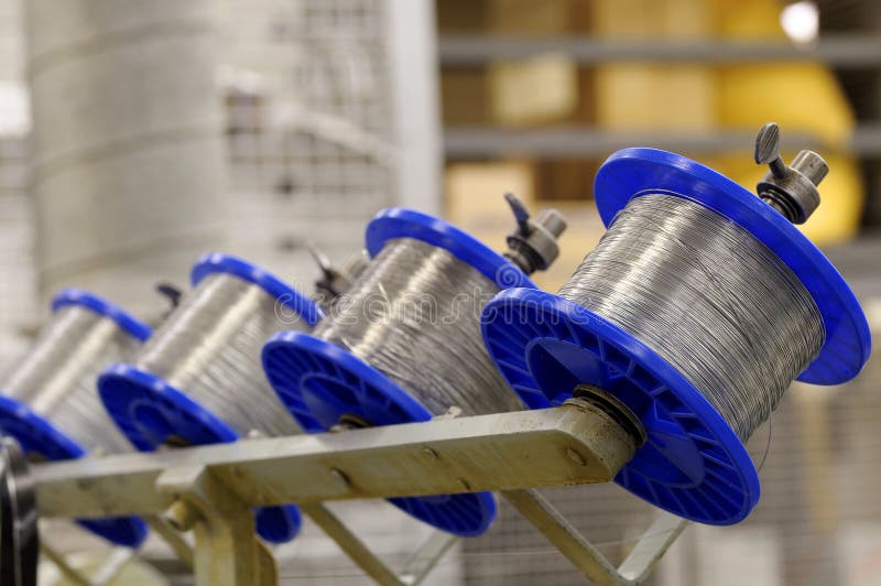 Wire spools royalty free stock photo