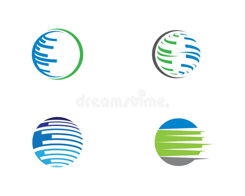 Wire world logo template royalty free illustration Wire world logo template royalty free illustration