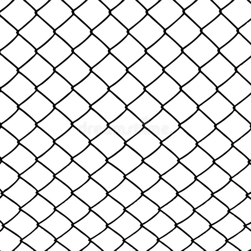 Wired fence on white background isolated on white background