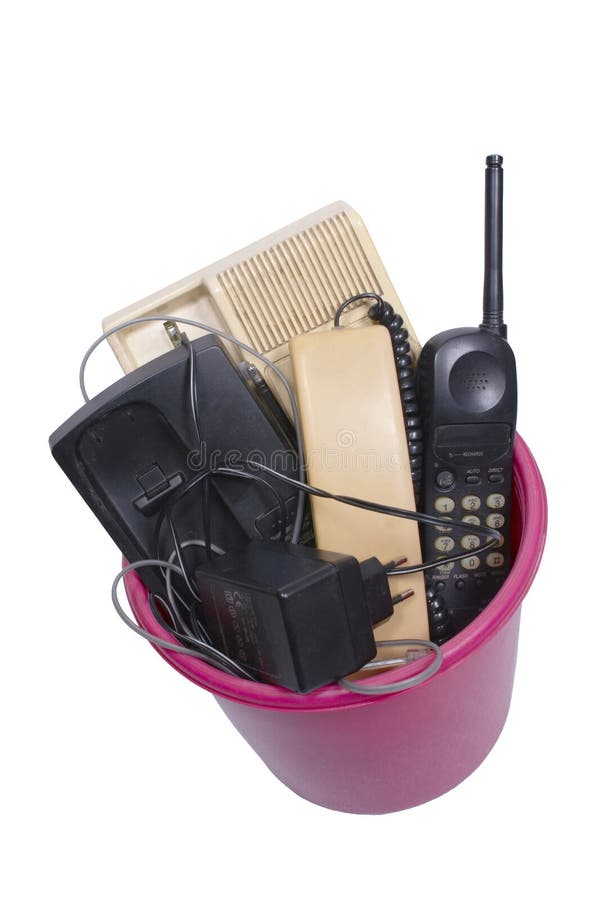 Obsolete wired phones in recycle bin