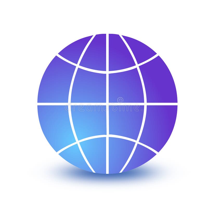 Wireframe globe icon