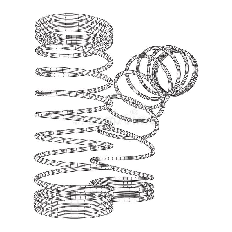 Tension Spring Stock Illustrations 340 Tension Spring Stock